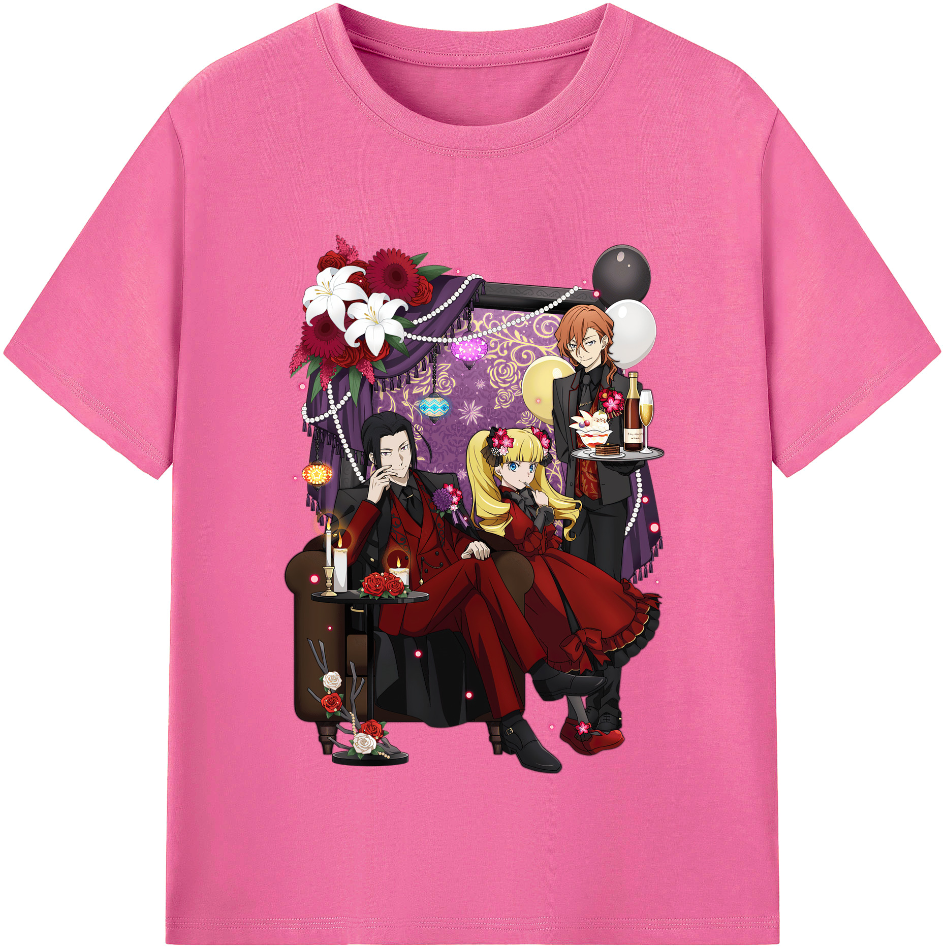 （画像用） 文豪ストレイドッグス Bungo Stray Dogs レディースカジュアルプリントTシャツ（綿100％）